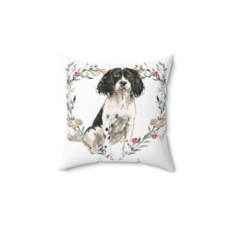 Black English Springer Spaniel Pillow