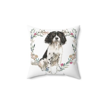 Black English Springer Spaniel Pillow