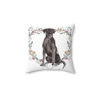 Black Labrador Retriever Pillow