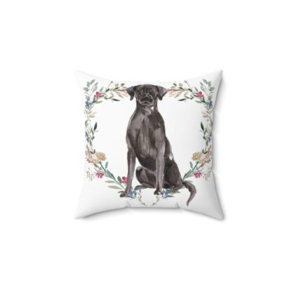 Black Labrador Retriever Pillow